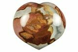 Wide, Polychrome Jasper Heart - Madagascar #246395-1